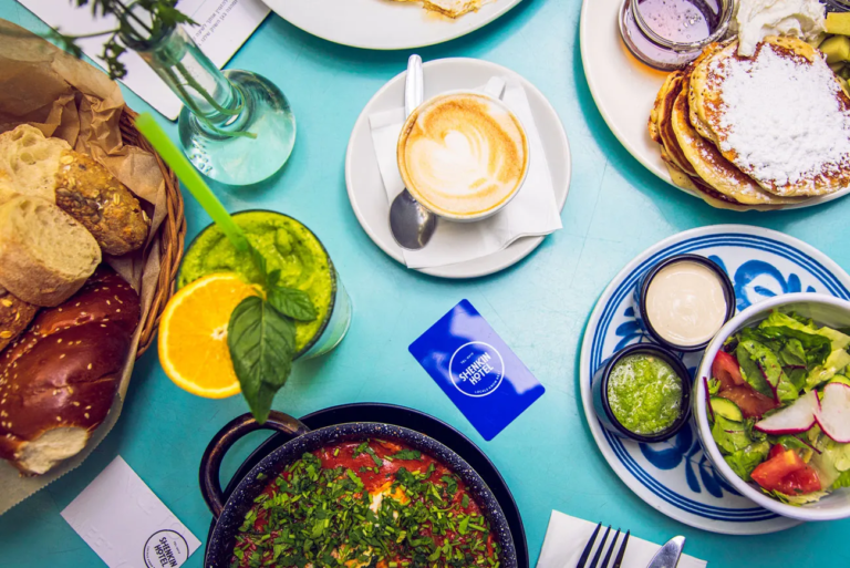 מלון שינקין תל אביב - ארוחת בוקר ישראלית